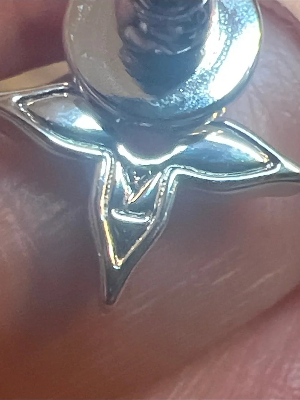 Silver Black/ Silver Pearl Posts Stud Earrings